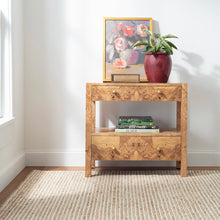 Load image into Gallery viewer, white jute rug with a table on it