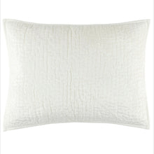 Load image into Gallery viewer, standard dove white quilted sham on a white background