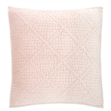 Load image into Gallery viewer, slipper pink velvet sham on a white background