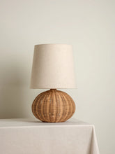 Load image into Gallery viewer, Sanvi - rattan globe table lamp