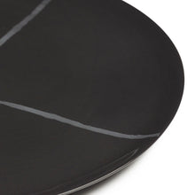 Load image into Gallery viewer, close up of the black and grey dinner plate on a white background