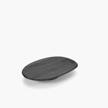 Load image into Gallery viewer, birds eye view of the ebonized tray on a whtie background