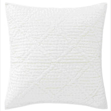 Load image into Gallery viewer, euro dove white pillow sham on a white background