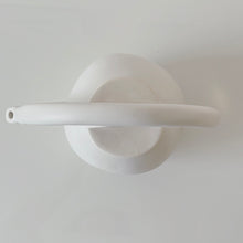 Load image into Gallery viewer, Birdseye view of the white Alex Marhsall ceramic teapot