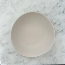 Load image into Gallery viewer, view from top of white soup bowl on granite counter
