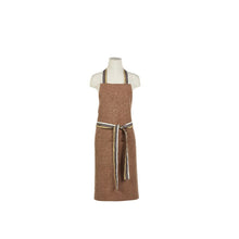 Load image into Gallery viewer, full view of the red earth libeco apron on the mannequin in front of a white background