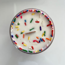 Load image into Gallery viewer, birds eye view of the happy birthday candle