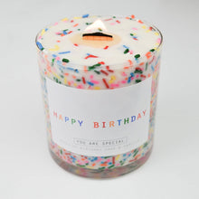 Load image into Gallery viewer, happy birthday candle on a white table