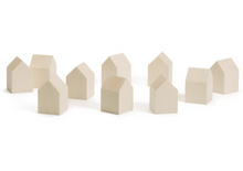 Load image into Gallery viewer, Wooden houses spread on a white surface