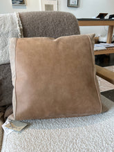 Load image into Gallery viewer, Cotton/Leather Pillow
