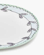 Load image into Gallery viewer, Breakfast Plate Blossom Milk/Midnight Flowers
