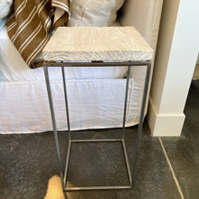 Load image into Gallery viewer, White Reclaimed Elmwood Tall Side Table (25)
