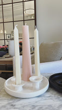 Load image into Gallery viewer, Candle Plate white
