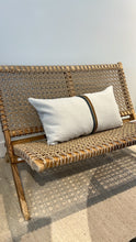 Load image into Gallery viewer, Teak Woven Bench-
