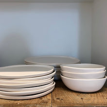 Load image into Gallery viewer, stacks of small plates, large plates, and bowls on a wooden tray
