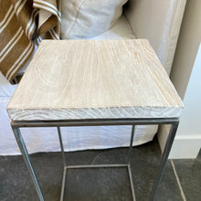 Load image into Gallery viewer, White Reclaimed Elmwood Tall Side Table (25)
