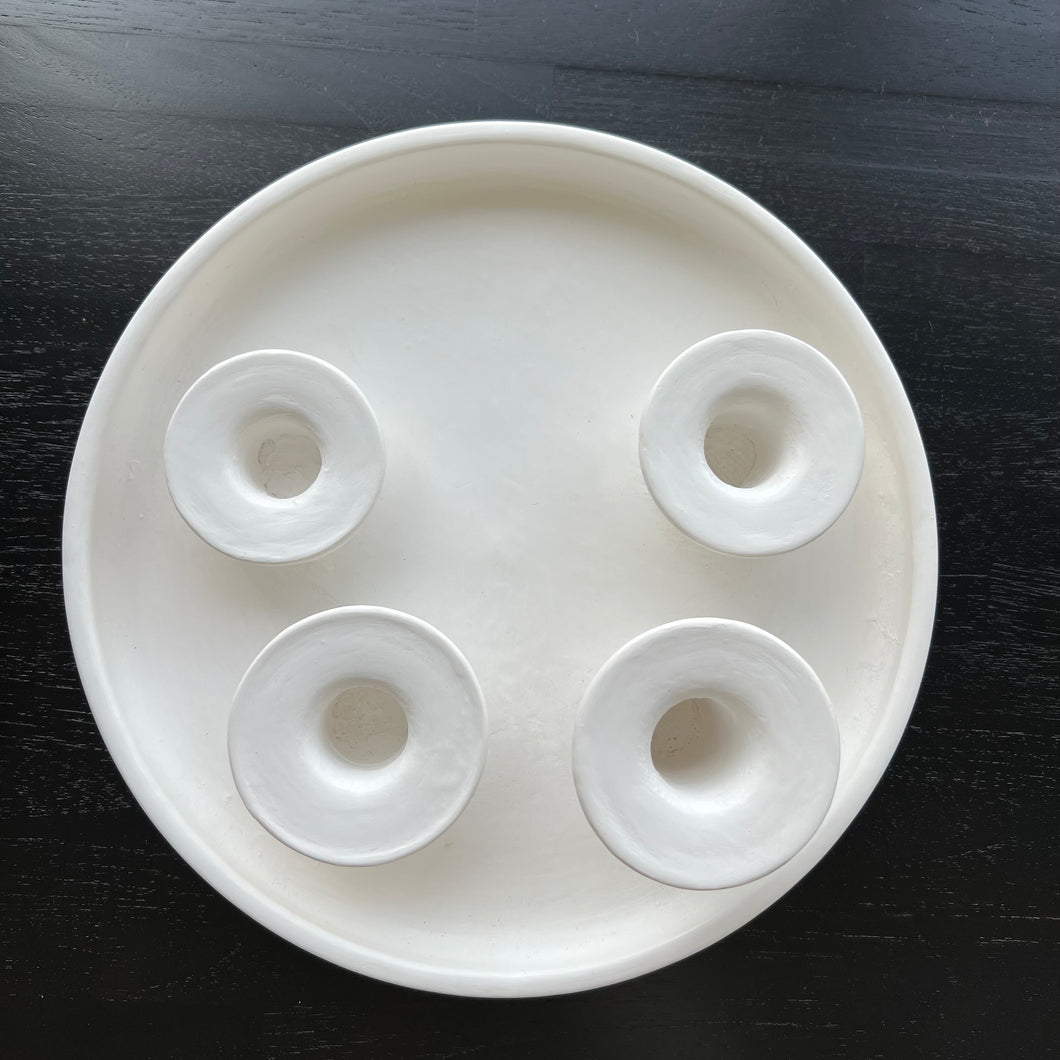 Candle Plate white