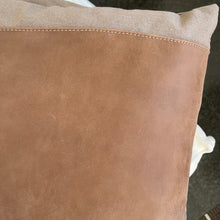 Load image into Gallery viewer, Cotton/Leather Pillow

