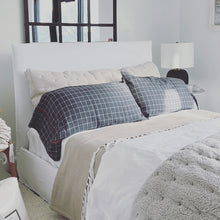 Load image into Gallery viewer, April Queen Bed in Logan White Linen
