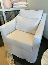 Load image into Gallery viewer, Rebecca Chair in Ashville White Linen
