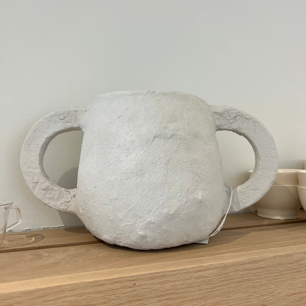 Serax Pot Marie Paper Mache Beige - 2 big loops (Earth)