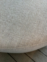 Load image into Gallery viewer, Birds eye view of the textured fabric on the ottoman 

