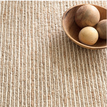 Load image into Gallery viewer, white jute rug with a wooden bowl on it
