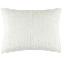 Load image into Gallery viewer, standard dove white quilted sham on a white background
