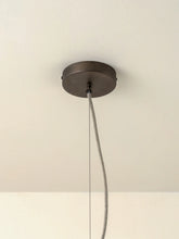 Load image into Gallery viewer, Folia Pendant Large Scalloped Natural Linen Pendant
