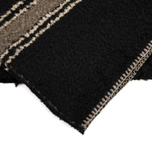 Load image into Gallery viewer, close up of the seem on the black and mink blanket
