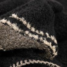 Load image into Gallery viewer, close up of the black and mink blanket
