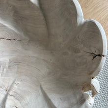 Load image into Gallery viewer, Bleached Wood Flower Bowl
