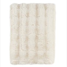 Load image into Gallery viewer, White throw blanket in a white space
