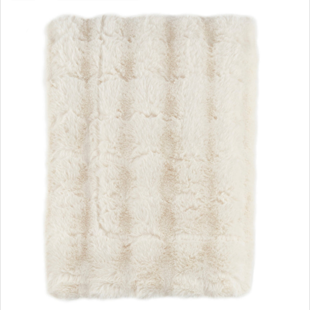 Fab Faux Ivory Throw