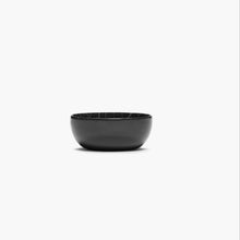 Load image into Gallery viewer, side view of the black and grey bowl on a white background
