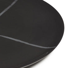 Load image into Gallery viewer, close up of the black and grey dinner plate on a white background
