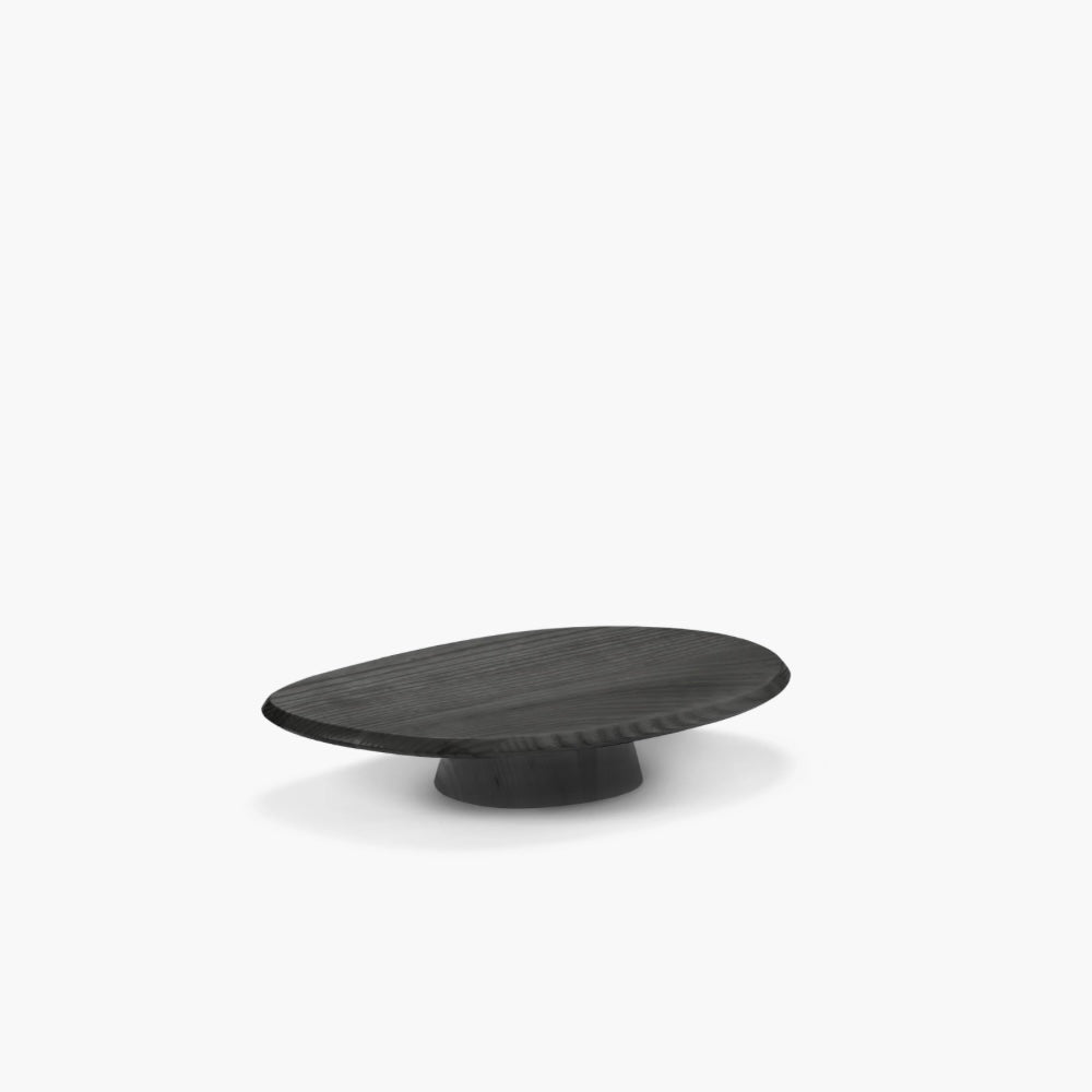 ebonized tray on a white background