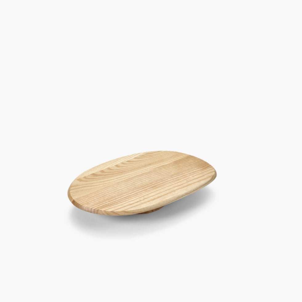 birds eye view of the natural tray on a white background