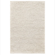 Load image into Gallery viewer, full view of the ivory rug on a white background
