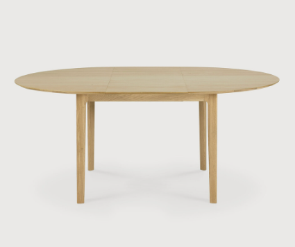 Ethnicraft Bok Extendable Round Dining Table