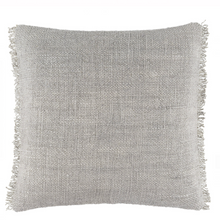 Load image into Gallery viewer, Square grey pillow on white background
