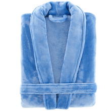 Load image into Gallery viewer, French blue robe folded up

