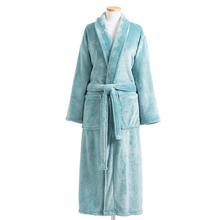 Load image into Gallery viewer, Teal robe on a mannequin 
