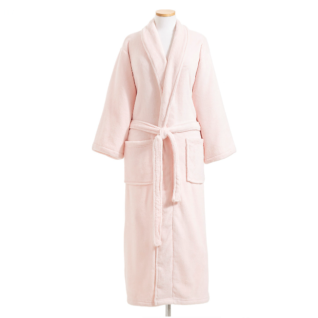 Pale rose robe on a mannequin