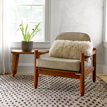 Load image into Gallery viewer, hugo rug in a dining room setting with a chair and table on top
