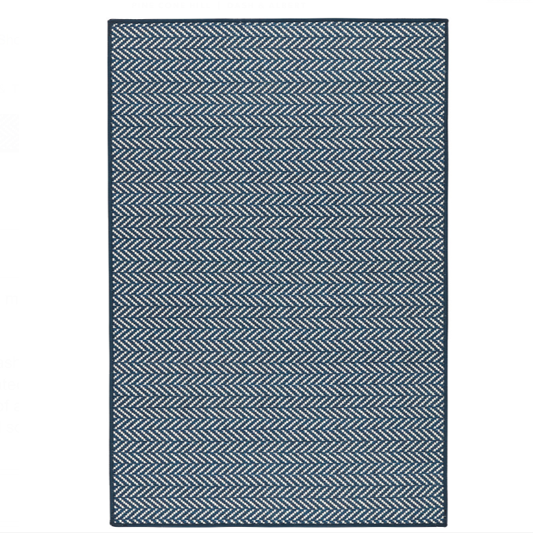 navy rug on a white background