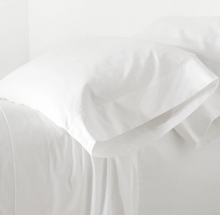 Load image into Gallery viewer, Essential Percale White Sheet Set
