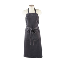 Load image into Gallery viewer, charcoal colored apron on a mannequin on a white background
