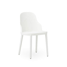 Load image into Gallery viewer, View from front angle of Normann Copenhagen Allez Chair white with standard seat,
