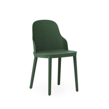 Load image into Gallery viewer, View from front angle of Normann Copenhagen Allez Chair park green with standard seat,
